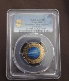 Planetary Coins Neptune, Five Dollar, 2017, PCGS MS70