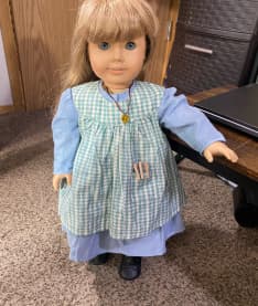 Addy's Work Dress with pinafore
