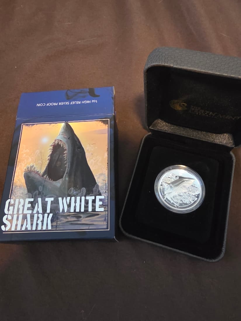 Perth Mint - Great White Shark, One Dollar